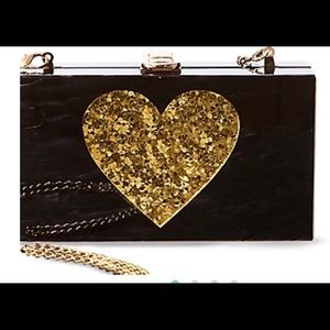 Steve Madden Love Heart Clutch